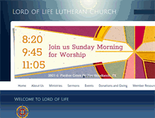 Tablet Screenshot of lordoflifeonline.org